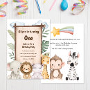 Search for baby safari birthday invitations Party animals