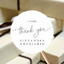 Search for shower thank you wedding stickers Classy minimal layout
