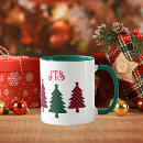 Search for red and green plaid mugs Rustic