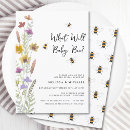 Search for bee gender reveal invitations Floral