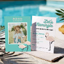 Search for flamingo bridal shower invitations Pool party