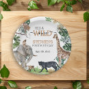 Search for jungle paper plates Wild one birthday