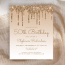 Search for glam 50th birthday invitations Trendy