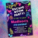 Search for escape invitations Escape room party
