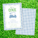 Search for hole in one 1st birthday invitations Cute