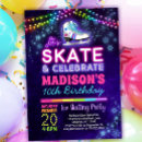 Search for ice skating birthday invitations Snowflakes