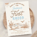 Search for rodeo 1st birthday invitations Western first birthday party