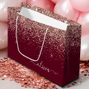 Search for burgundy gift bags Glitter