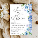 Search for blue hydrangea bridal shower invitations Botanical