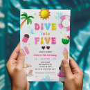 Search for splish splash invitations Tropical pool party