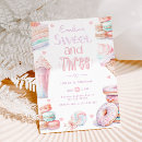 Search for candy 3rd birthday invitations Watercolor