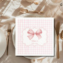 Search for pink bow napkins Preppy