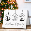Search for black art christmas cards Merry and bright
