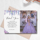 Search for purple flowers thank you cards Violet