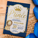 Search for lion prince invitations Baby boy