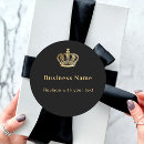 Search for royal gold crown stickers Black