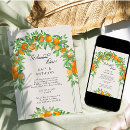 Search for orange blossom invitations Rustic