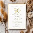 Search for golden wedding anniversary invitations Simple