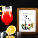 Search for sangria bar sign posters Watercolor