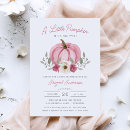 Search for little pumpkin baby shower invitations Floral