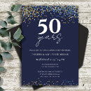 Search for surprise 50th anniversary invitations Gold