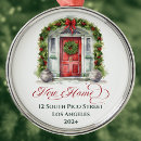 Search for red door christmas tree decorations Watercolor