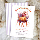 Search for our little pumpkin birthday invitations Turning one