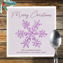 Search for purple christmas napkins Xmas