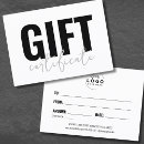 Search for voucher business cards Black white