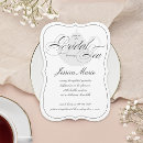 Search for black white bridal tea invitations Bride