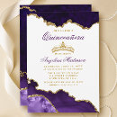 Search for purple gold quinceanera invitations Elegant