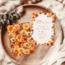 Search for fall floral bridal shower invitations Terracotta