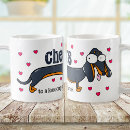 Search for funny dog cartoon mugs Hearts