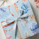 Search for ocean life wrapping paper Tropical