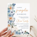 Search for white pumpkin baby shower invitations Autumn