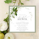 Search for emerald green bridal shower invitations Botanical