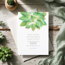 Search for succulent bridal shower invitations Green