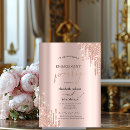 Search for glitter engagement party invitations Rose gold