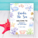 Search for under the sea party posters 1st birthday
