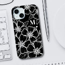 Search for bold black white floral iphone cases For her