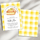 Search for cutie pie invitations Gingham plaid
