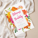 Search for modern floral bridal shower invitations Champagne