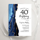 Search for blue 40th birthday invitations Navy