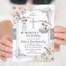 Search for boy and girl twin christening invitations For kids
