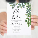 Search for greenery oh baby shower invitations Rustic