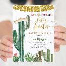 Search for cactus graduation invitations Mexican fiesta