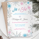 Search for snowflake gender reveal invitations Snowflakes