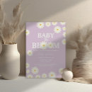 Search for purple baby shower invitations Daisy