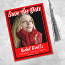 Search for red black save the dates Graduation