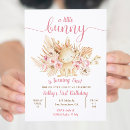 Search for little bunny birthday invitations Pink